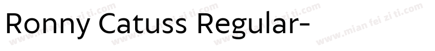 Ronny Catuss Regular字体转换
